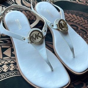 White Michael Kors sandals size 7